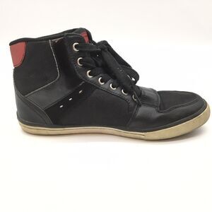 Original Penguin Shoes Moby High Top Men's Sz 8.5 Sneakers Black Red